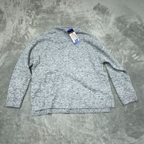 Well Worn Sweaters - Well Worn Womens Gray Knit Sweater L Soft Acrylic Blend Long NWT 6594